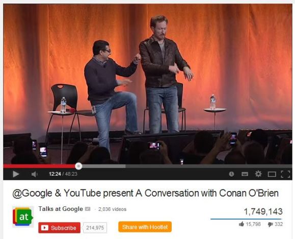 Talk at Google with Conan O'Brien
